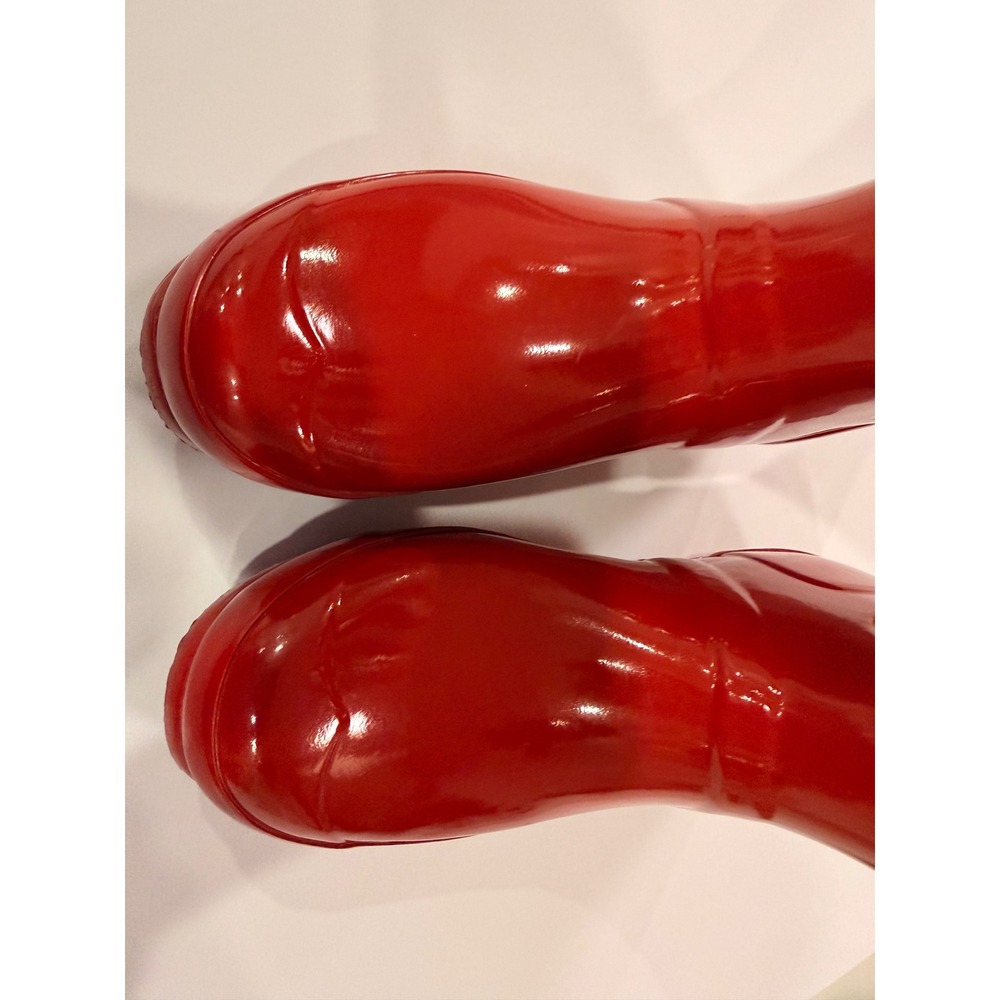 Hunter Original Short Gloss Rain Boots Red Women's US 7 EU 38 - Picture 3 of 11